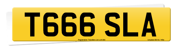 Registration number T666 SLA